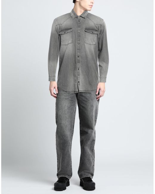 Camicia Jeans di Dondup in Gray da Uomo