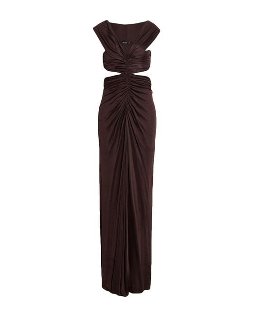 Atlein Purple Maxi Dress Viscose
