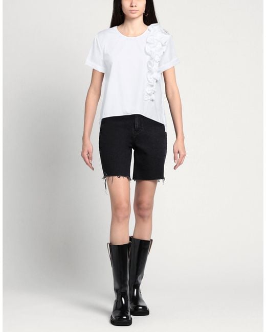ALESSIA SANTI White Top Cotton