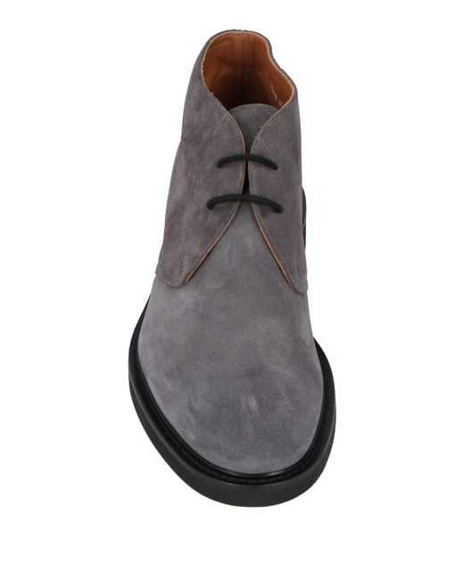 Doucal's Gray Ankle Boots for men