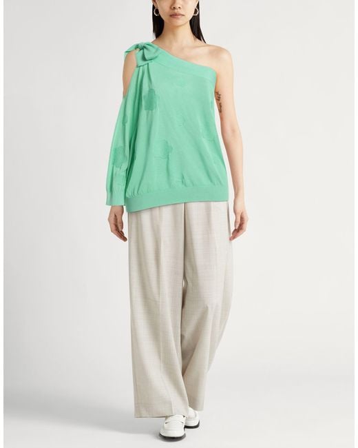 Malo Green Sweater Cotton