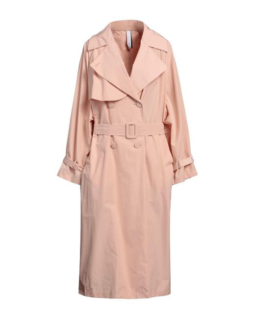 Hevò Pink Overcoat & Trench Coat
