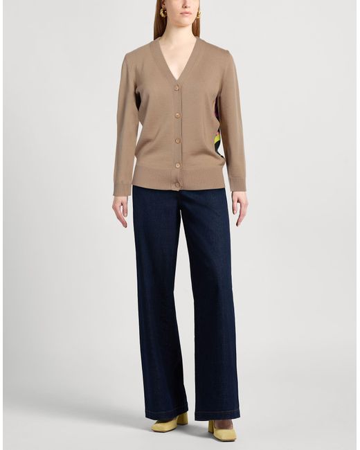 Emilio Pucci Natural Cardigan Wool, Silk