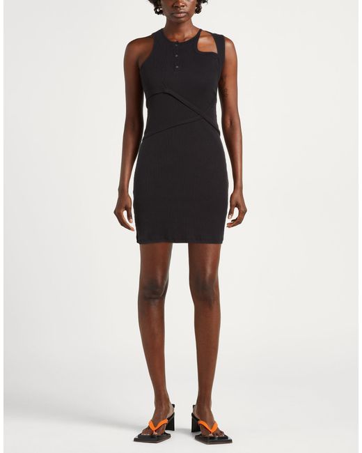 OTTOLINGER Black Mini Dress Organic Cotton, Elastane