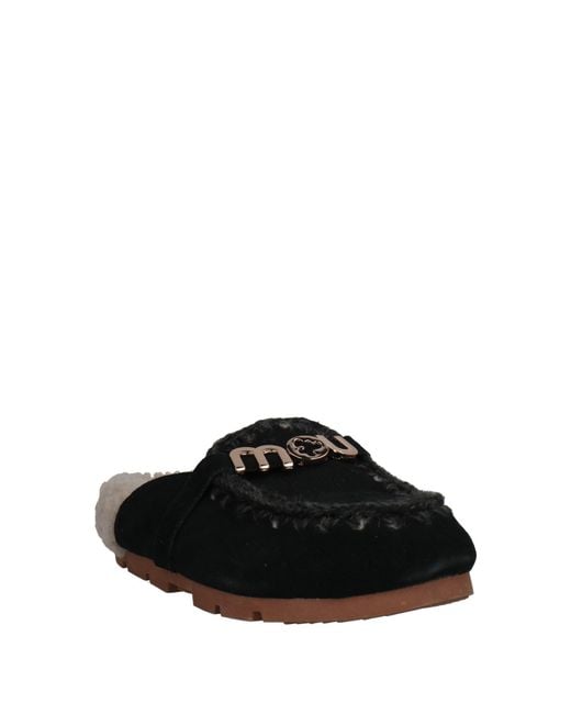 Mou Black Mules & Clogs