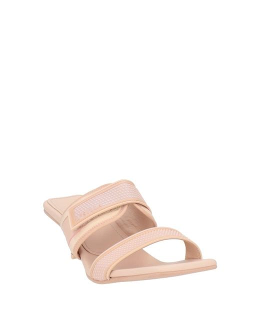 Le Silla Pink Sandals Textile Fibers