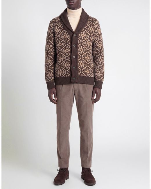 Gran Sasso Brown Cardigan for men
