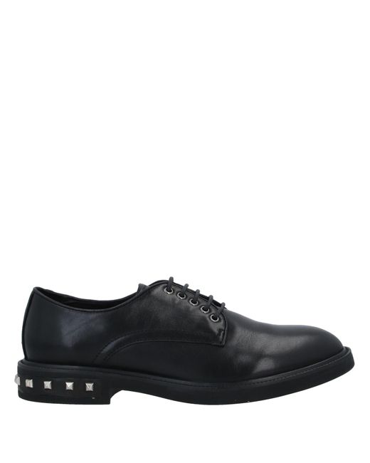 Emanuélle Vee Black Lace-Up Shoes Soft Leather