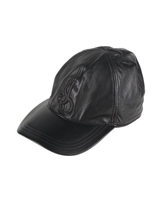 Jil Sander Gray Hat Ovine Leather for men
