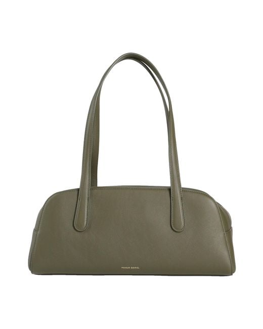 Mansur Gavriel Green Helios -- Military Handbag Leather
