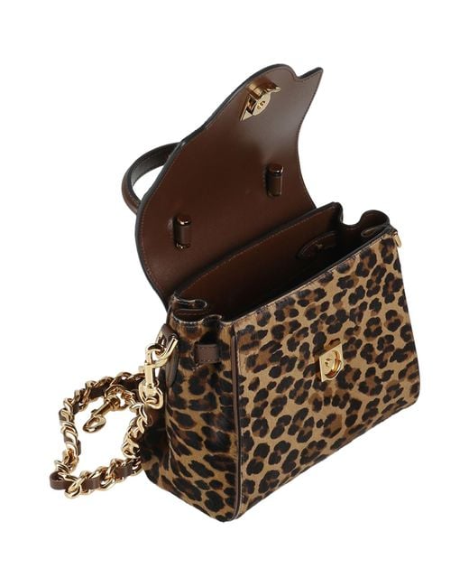 Versace Brown Handbag Leather