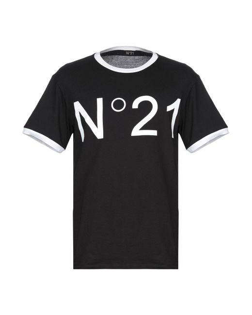 N°21 Black T-shirt for men