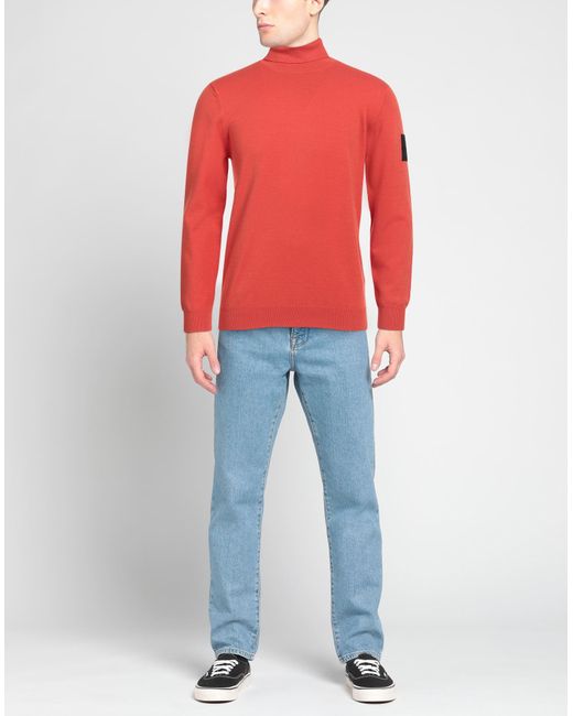 OUTHERE Red Turtleneck Recycled Viscose, Pbt for men