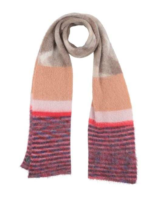 Missoni Red Scarf Mohair Wool, Polyamide, Wool