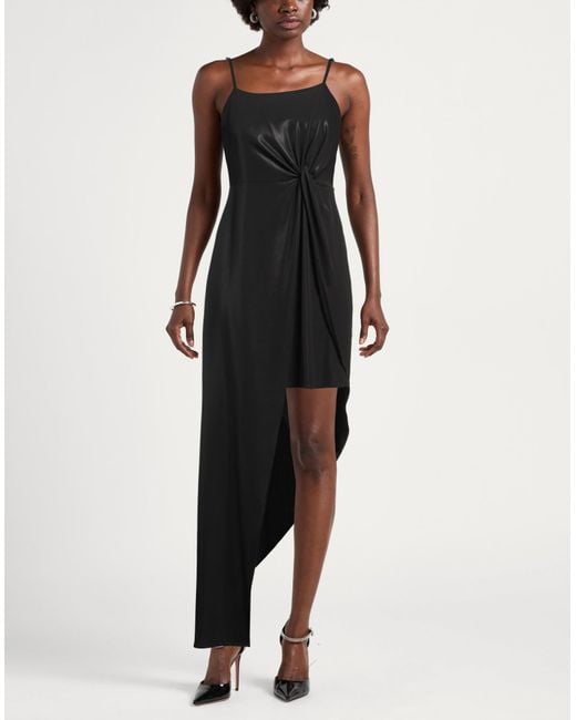 Siste's Black Maxi Dress Polyester, Elastane