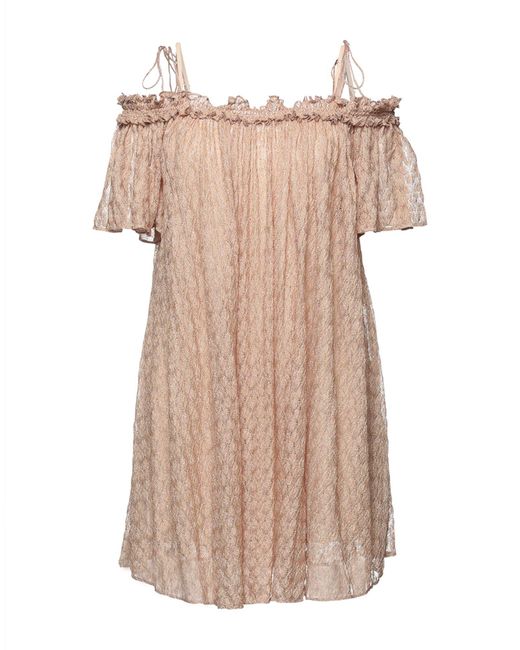 Missoni Natural Mini Dress Polyester, Polyamide