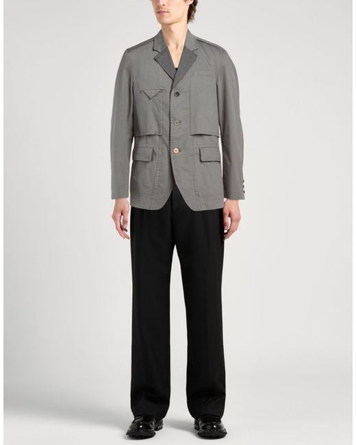 Undercover Gray Blazer Cotton, Polyester for men