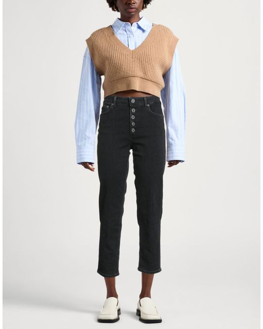 Dondup Black Jeans Cotton, Recycled Cotton, Modal, Recycled Polyester, Textile Fibers