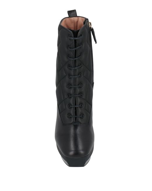 Pollini Black Ankle Boots Leather