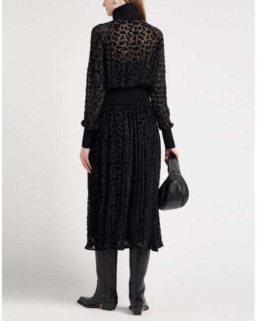 Tory Burch Black Midi-Kleid