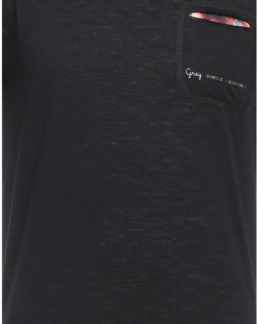 Grey Daniele Alessandrini T-shirts in Black für Herren