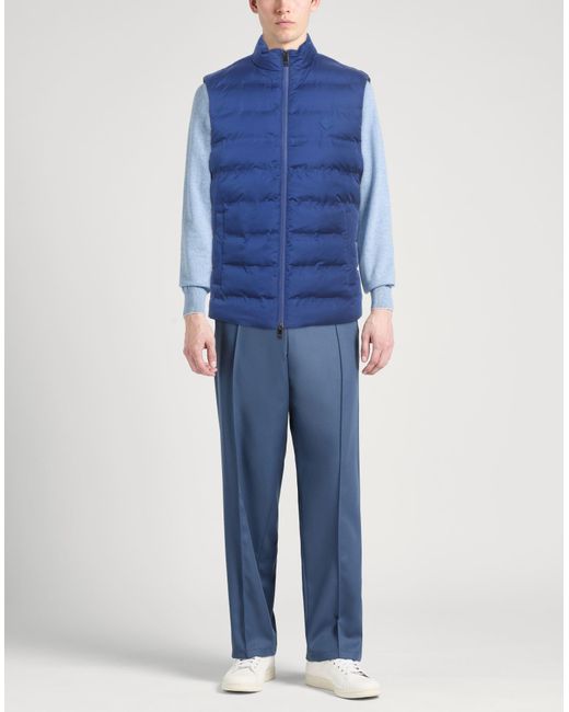 Hackett Blue Vest Polyester for men