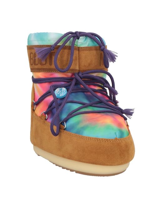 Palm Angels x Moon Boot Blue Ankle Boots