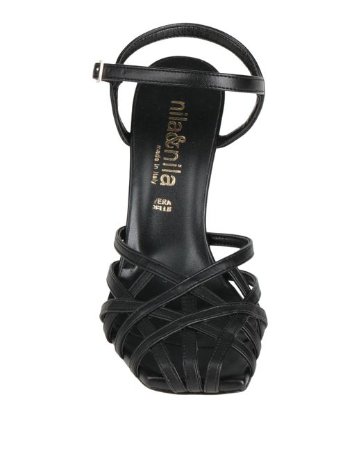 Nila & Nila Black Sandals Synthetic Fibers