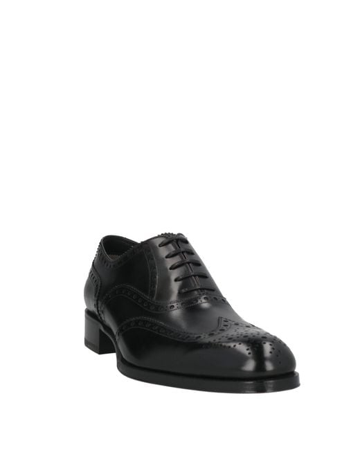 Tom Ford Black Lace-Up Shoes for men