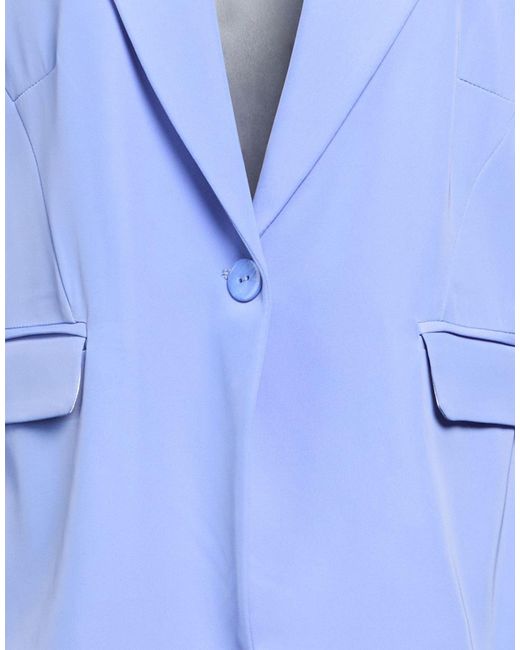 LANACAPRINA Blue Blazer Polyester, Elastane