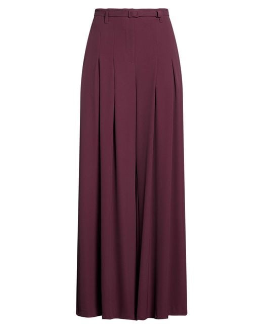 Imperial Purple Pants Polyester, Elastane