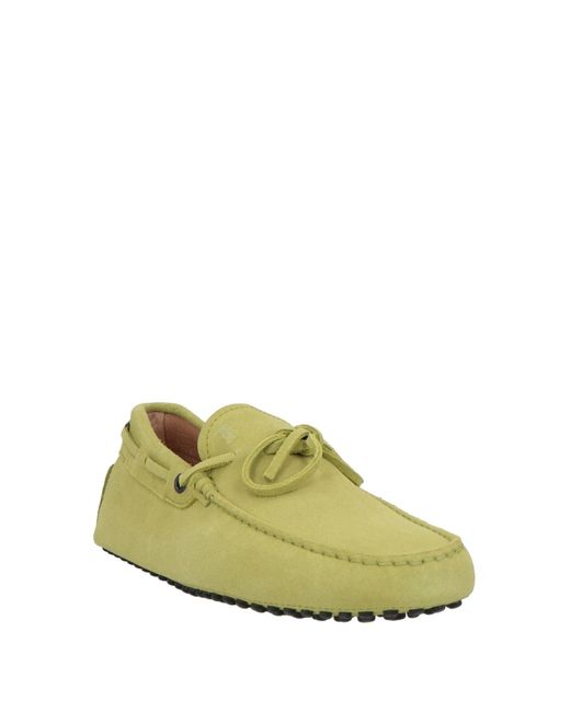 Tod's Green Acid Loafers Leather for men