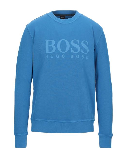 Hugo Boss Cotton Sweatshirt in Azure 