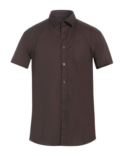 Grey Daniele Alessandrini Brown Shirt for men
