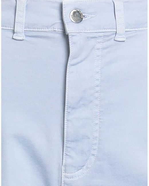 Emporio Armani Blue Light Shorts & Bermuda Shorts Cotton, Viscose, Elastane