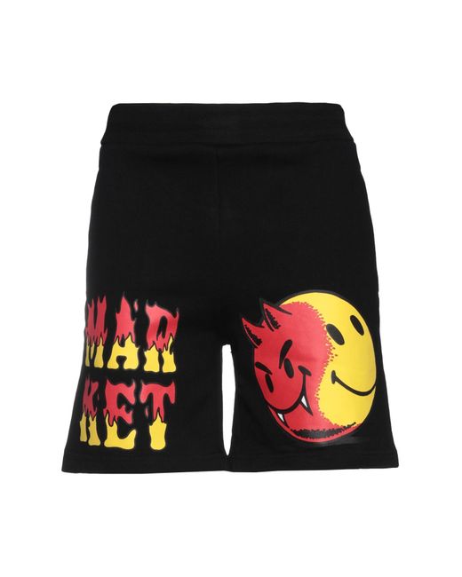 Market Black Smiley Good And Evil Sweatshorts Shorts & Bermuda Shorts Cotton for men