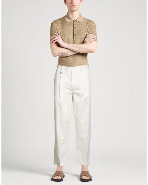 Paolo Pecora White Pants for men