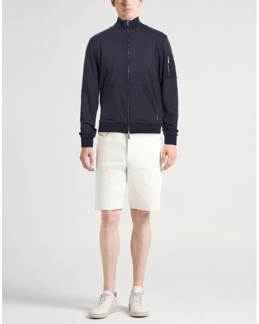 Moorer Blue Sweatshirt Polyamide, Elastane for men