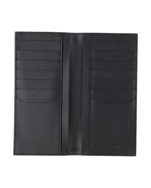 Moorer Black Dark Wallet Leather for men