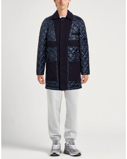Daniele Alessandrini Blue Midnight Puffer Polyamide, Polyester for men