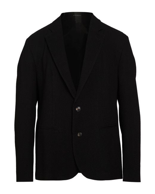 Emporio Armani Black Blazer for men