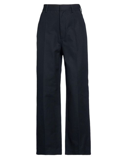 Jil Sander Blue Pants Cotton
