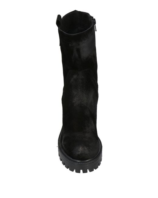 Trend Black Ankle Boots Leather