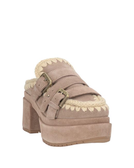 Mou Gray Mules & Clogs