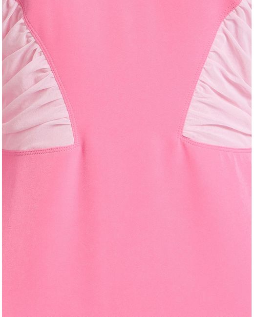 Iceberg Pink Mini Dress Polyester, Elastane