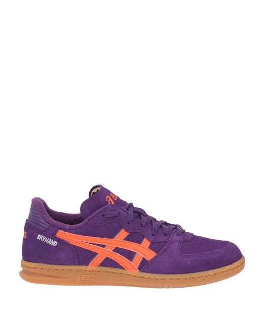 Asics Purple Sneakers Leather