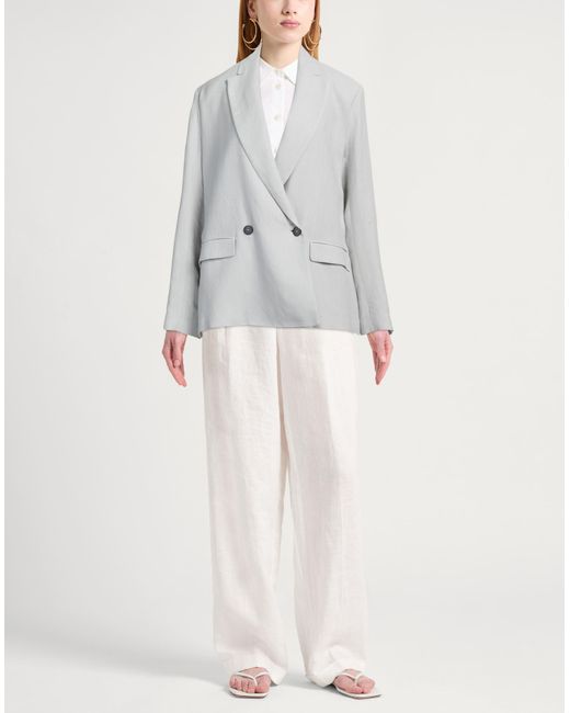 Antonelli Gray Blazer Viscose, Linen