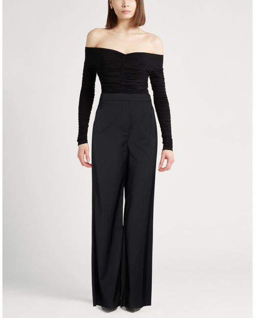 Max Mara Black Pants Virgin Wool