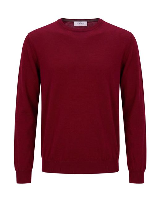 Pullover Gran Sasso de hombre de color Red