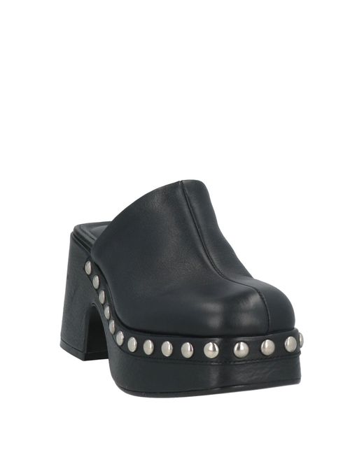 CURIOSITÉ Black Mules & Clogs